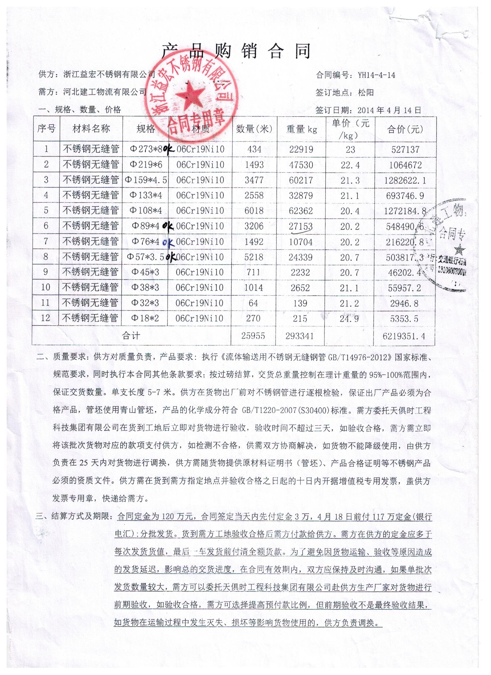天游1956招商供应河北建工集团新疆伊犁川宁生物无缝不锈钢管(图1)